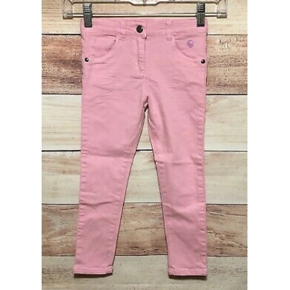 BOBOLI Girls Pink Jeans Sz 4 Stretchy 296018 NWT - Picture 1 of 4